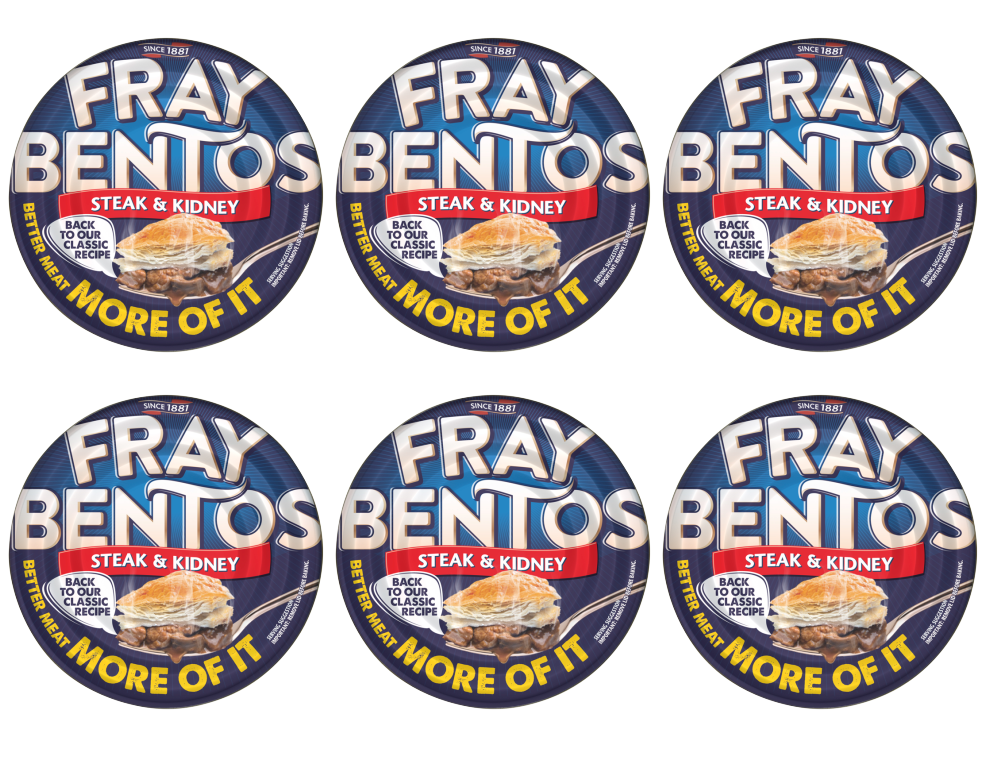 6 x Fray Bentos Steak & Kidney Pie 425Gm