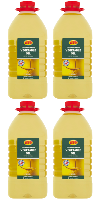4 x Ktc Vegetable Oil 3 Litre