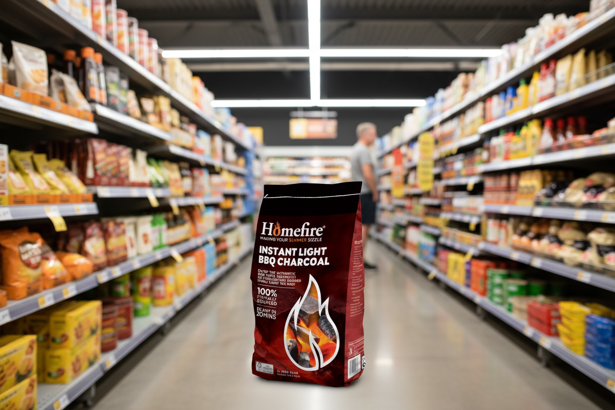 Homefire Instant Light Barbeque Charcoal - 2 Pack