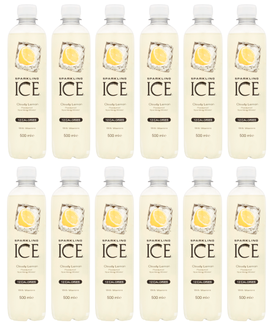 12 x Sparkling Ice Cloudy Lemon 500Ml