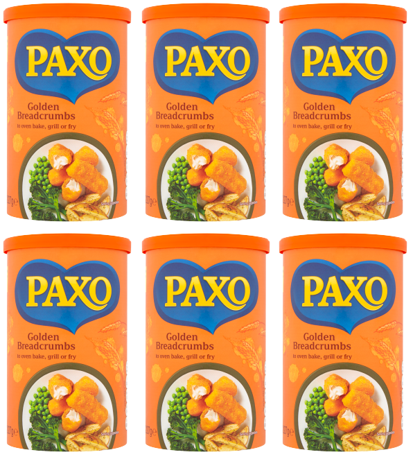 6 x Paxo Golden Breadcrumbs 227Gm