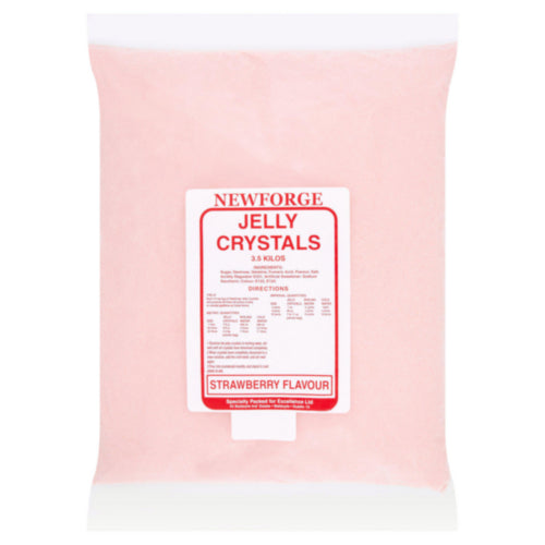 4 x Newforge Jelly Crystals Strawberry Flavour 3.5Kg