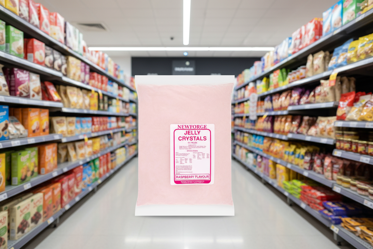 Newforge Jelly Crystals Raspberry Flavour 3.5Kg