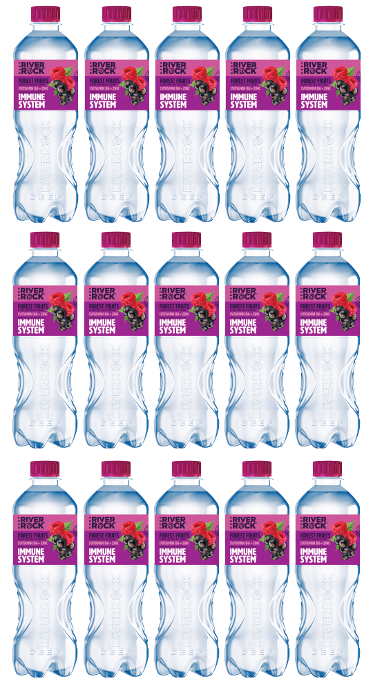 15 x River Rock Forest Fruits Sparkling 500Ml