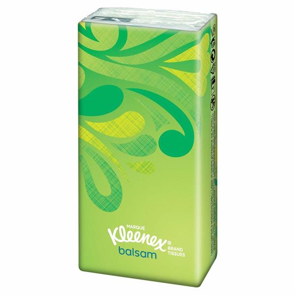 18 x Kleenex® Balsam Pocket Tissues Single Pack