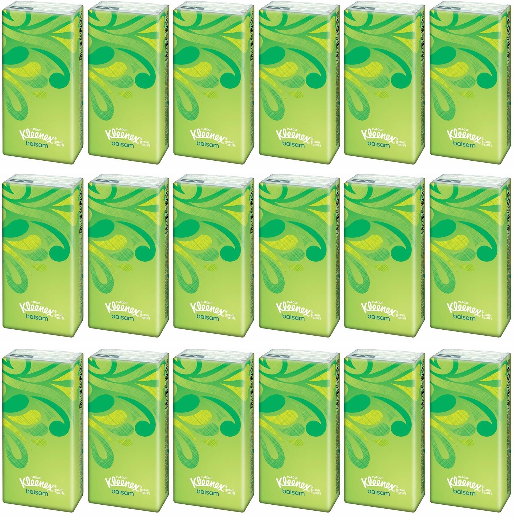 18 x Kleenex® Balsam Pocket Tissues Single Pack