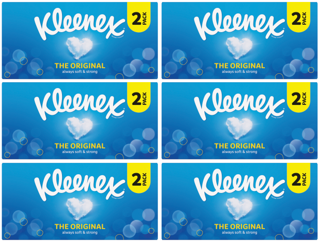 6 x Kleenex Original - 2 PACK