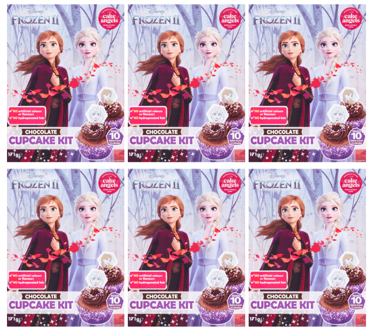 6 x Cake Angels Disney Frozen Ii Chocolate Cupcake Kit - 171G