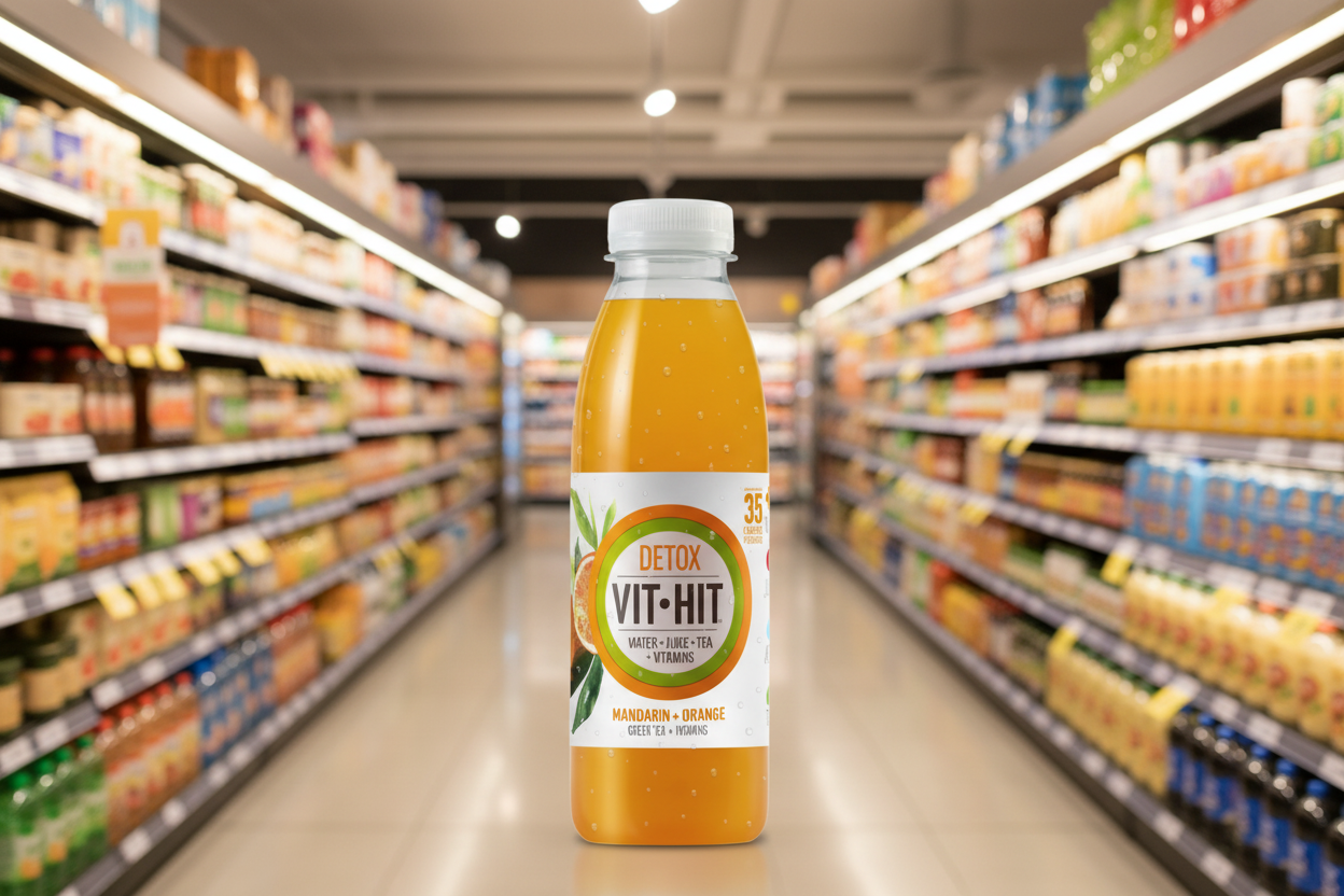 12 x Vit Hit Mandarin Orange Detox 500Ml