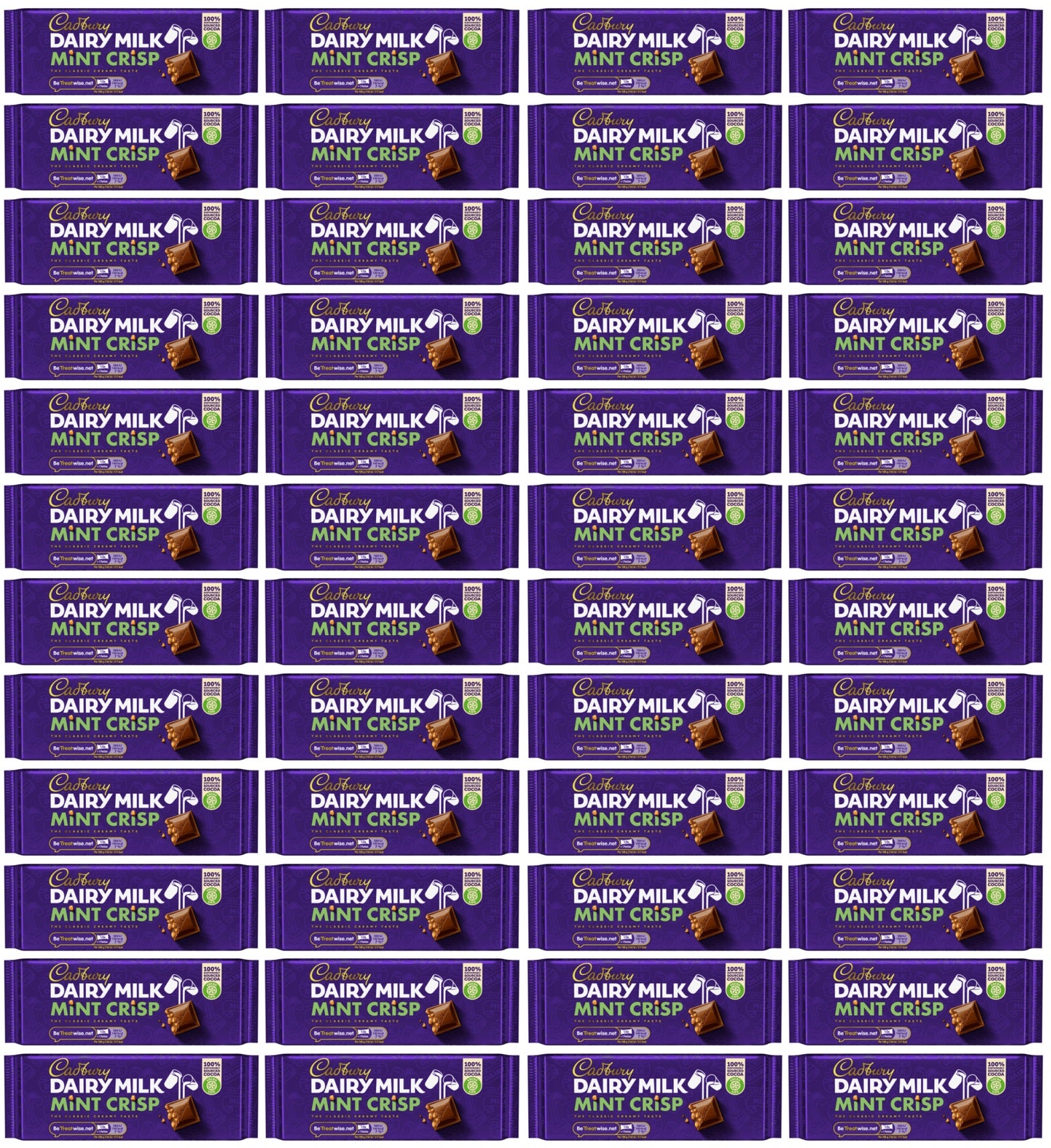 48 x Cadbury Dairy Milk Mint Crisp 54G