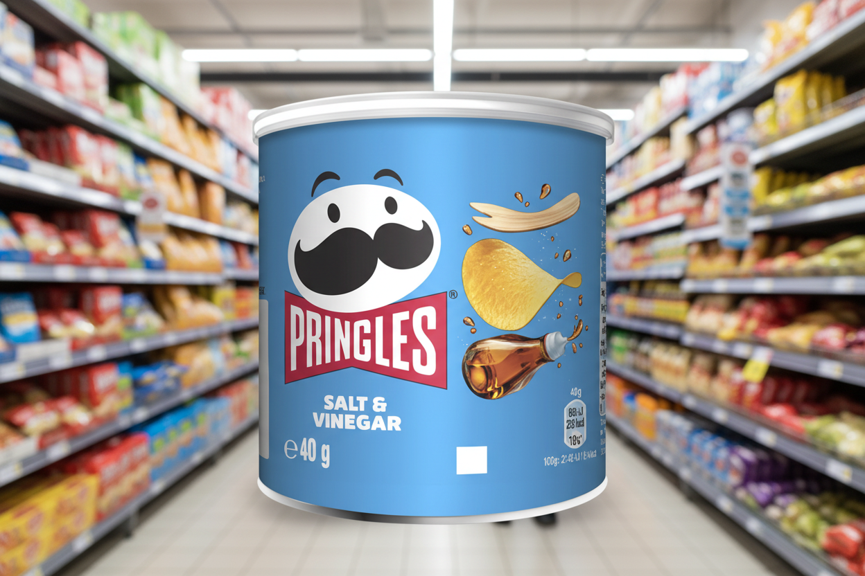 12 x Salt & Vinegar Pringles 40Gm