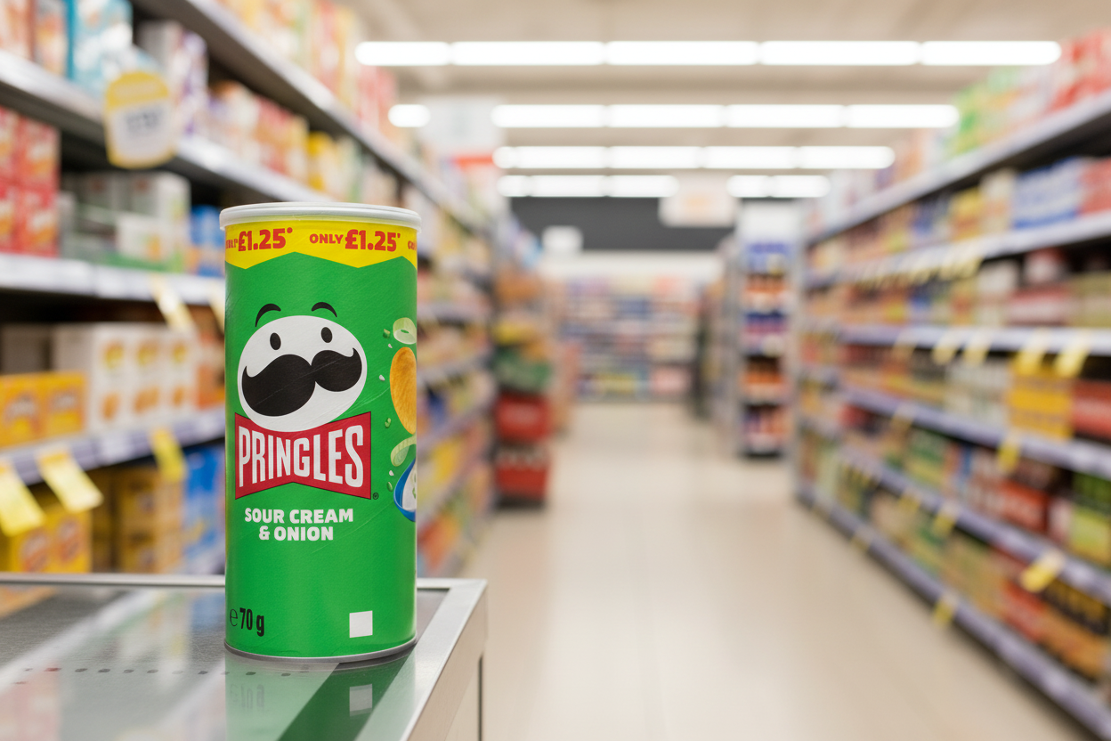 12 x Pringles Sour Cream & Onion - 70Gm