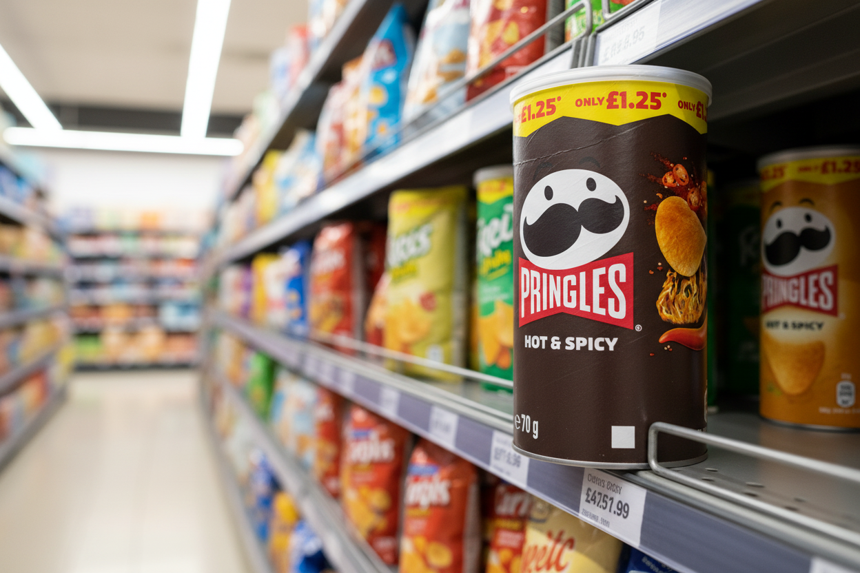 12 x Pringles Hot & Spicy - 70Gm