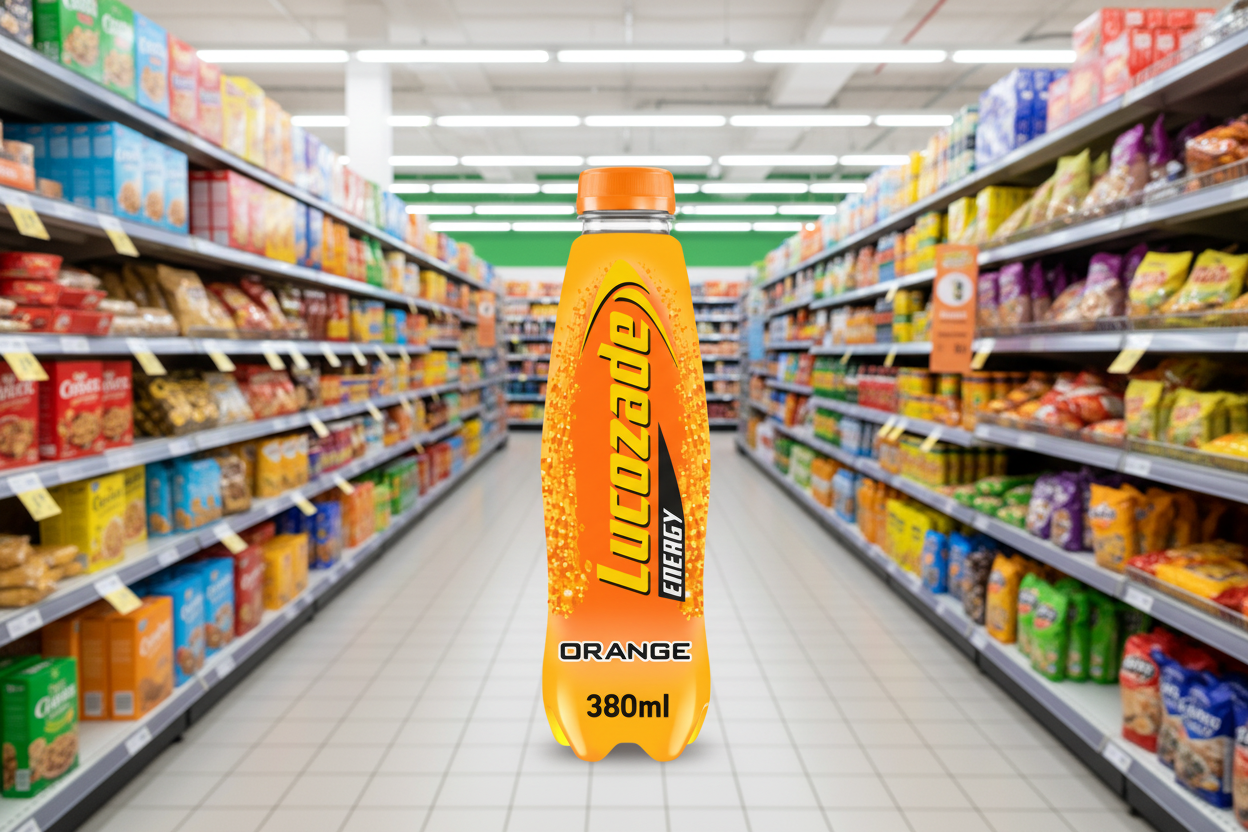 6 X Lucozade Energy Orange 380Ml
