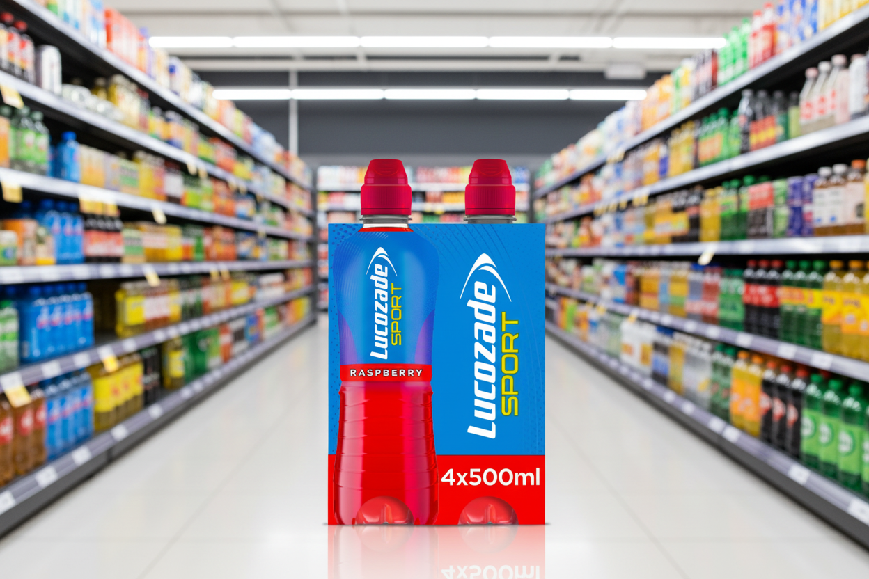 6 x Lucozade Sport Raspberry 4 Pack - 4X500Ml