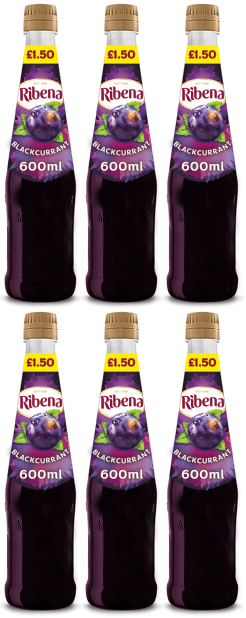 6 x Ribena Blackcurrant 600Ml