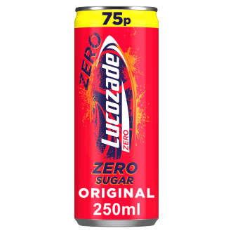 24 x Lucozade Zero Original Can - 250ML