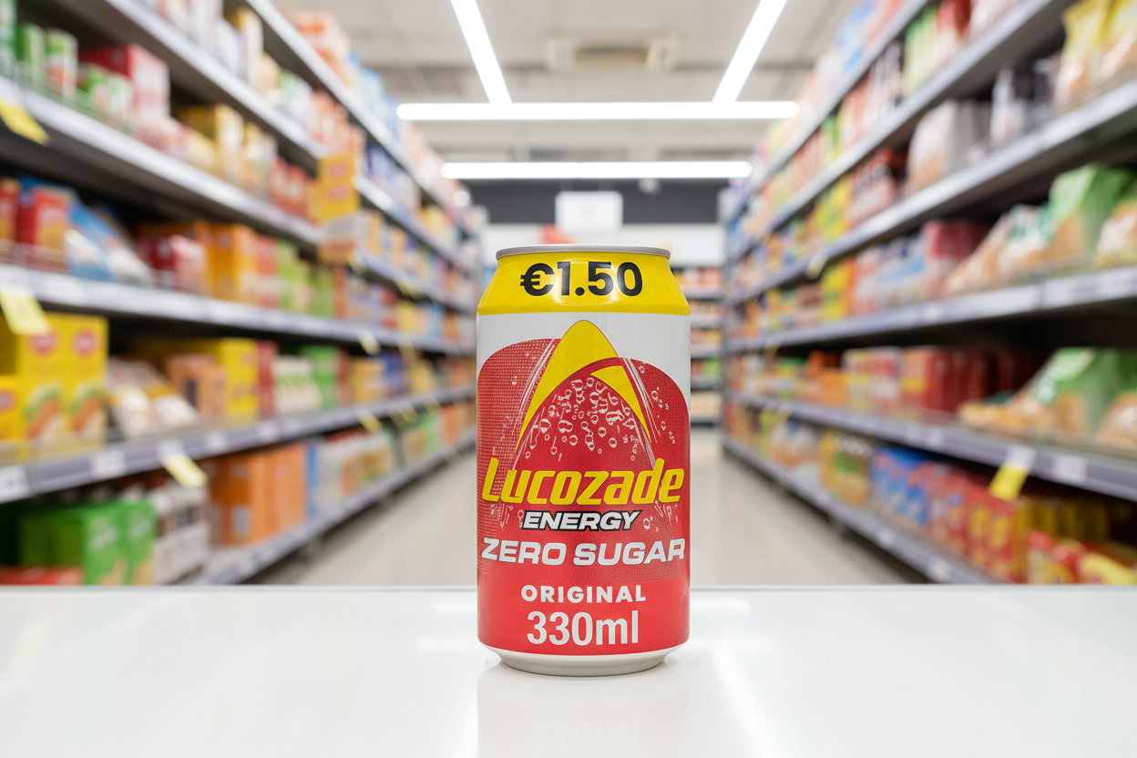 24 x Lucozade Zero Original Can - 330Ml