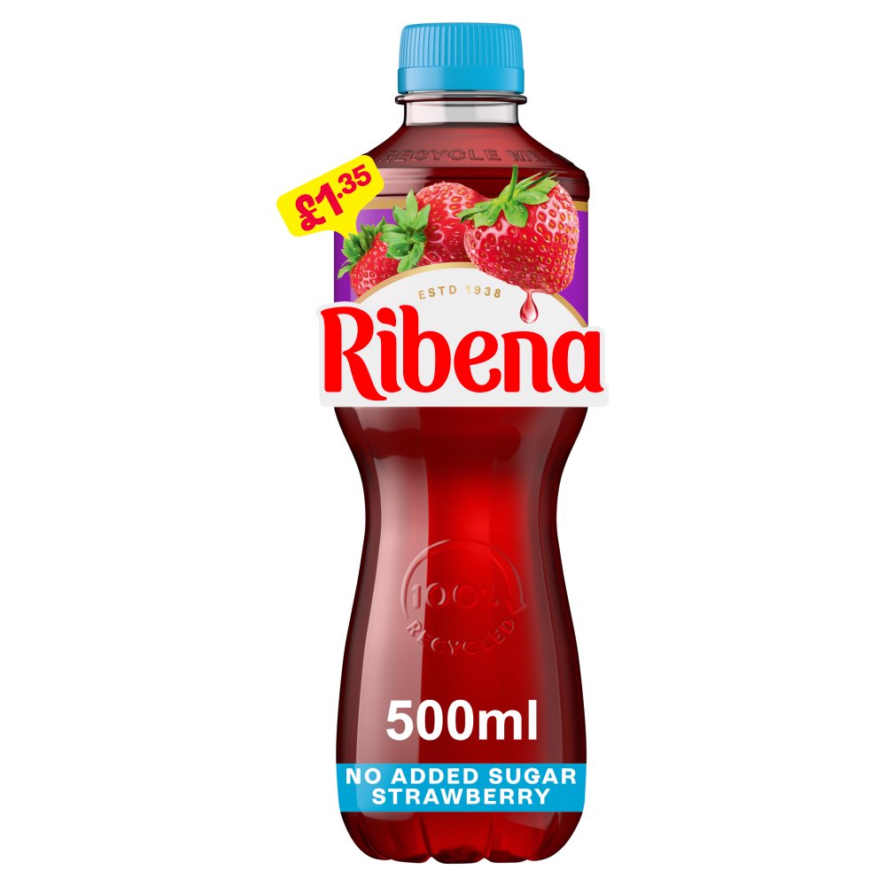 12 x Ribena Strawberry Nas - 500ML