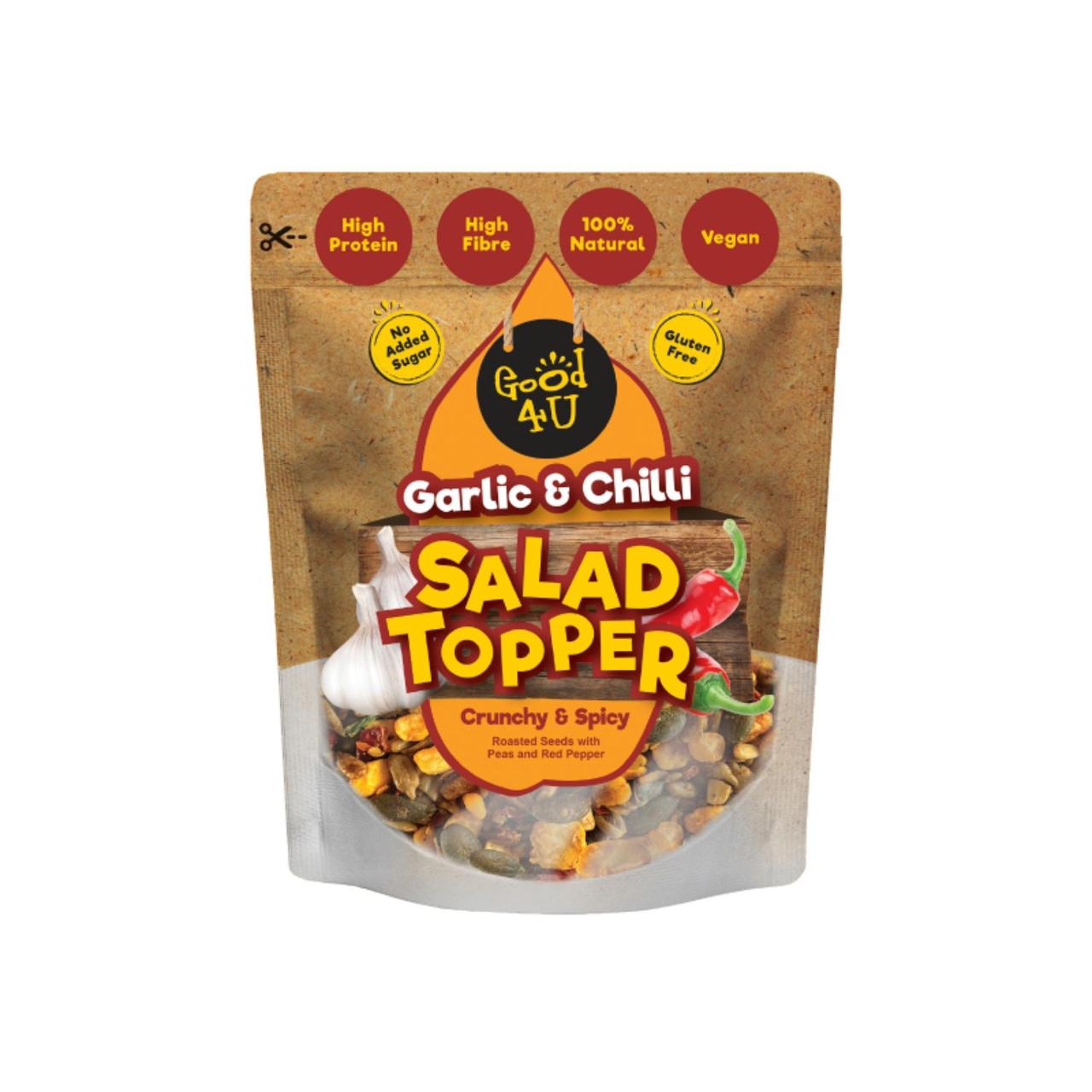 8 x Good4U Garlic & Chilli Salad Topper 125G