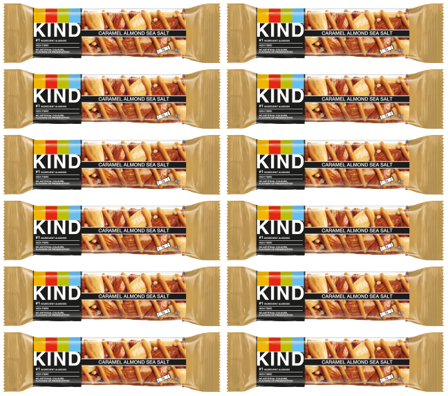 12 x Kind Caramel Almond Salt 40Gm