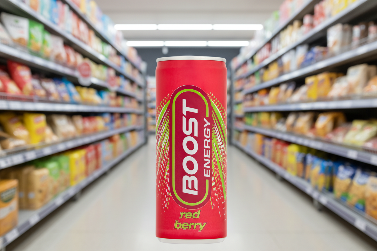 24 X Boost Can Red Berry 250Ml