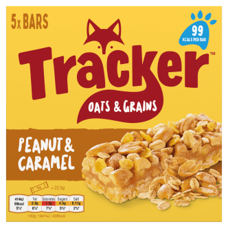 7 x Tracker Peanut & Caramel 5Pk 110G