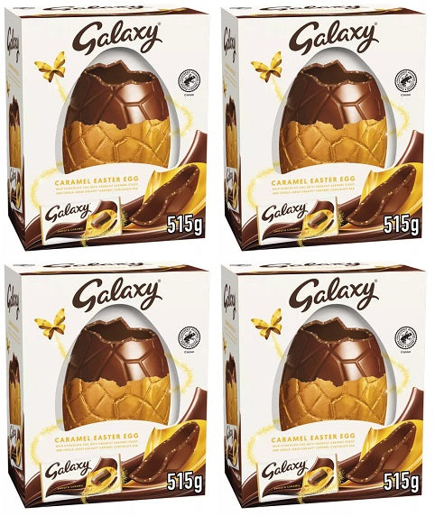 4 x Galaxy Caramel Chocolate Giant Easter Egg - 515GM