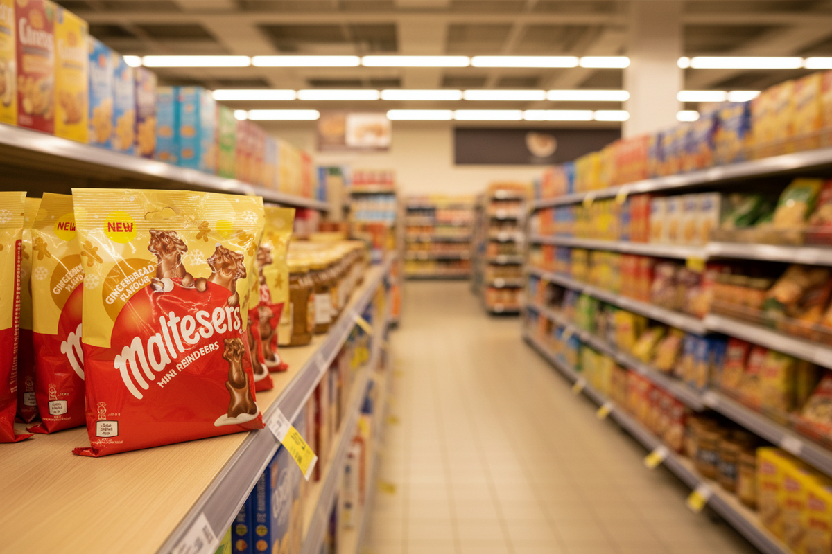 24 X Maltesers Mini Gingerbread Reindeer Clipstrip - 59Gm