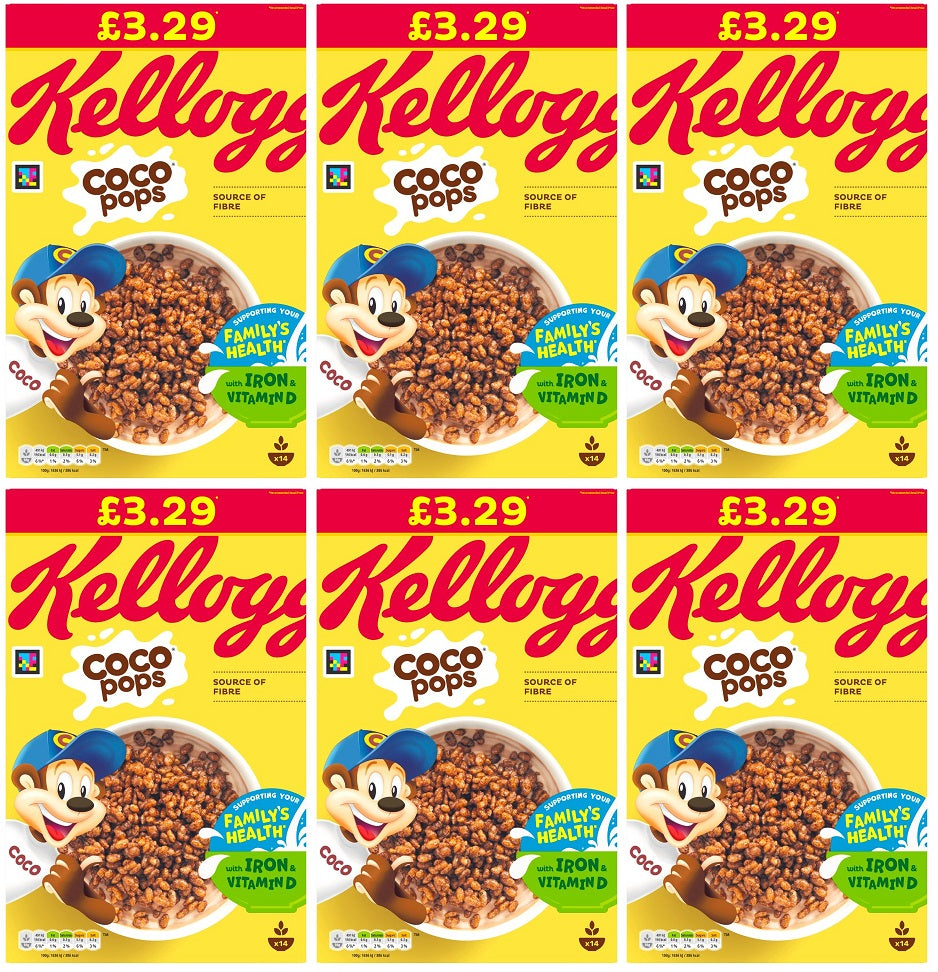 6 x Kelloggs Coco Pops - 420G