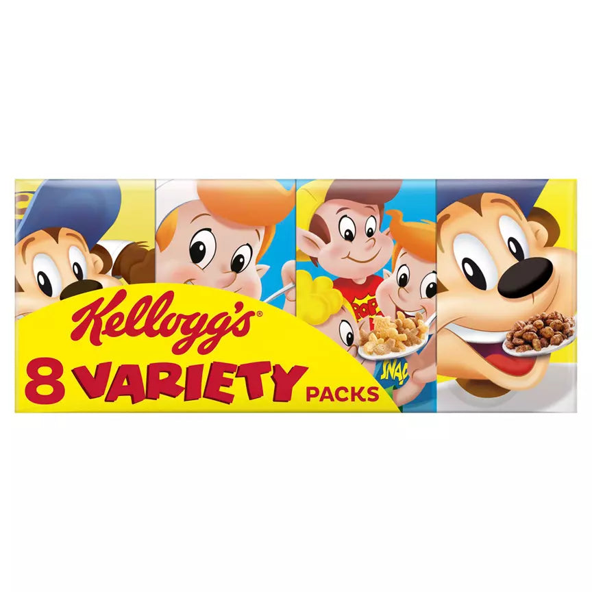 12 x Kellogg's 8 Variety Packs 196G