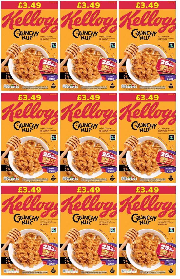 9 x Kelloggs Crunchy Nut - 460G