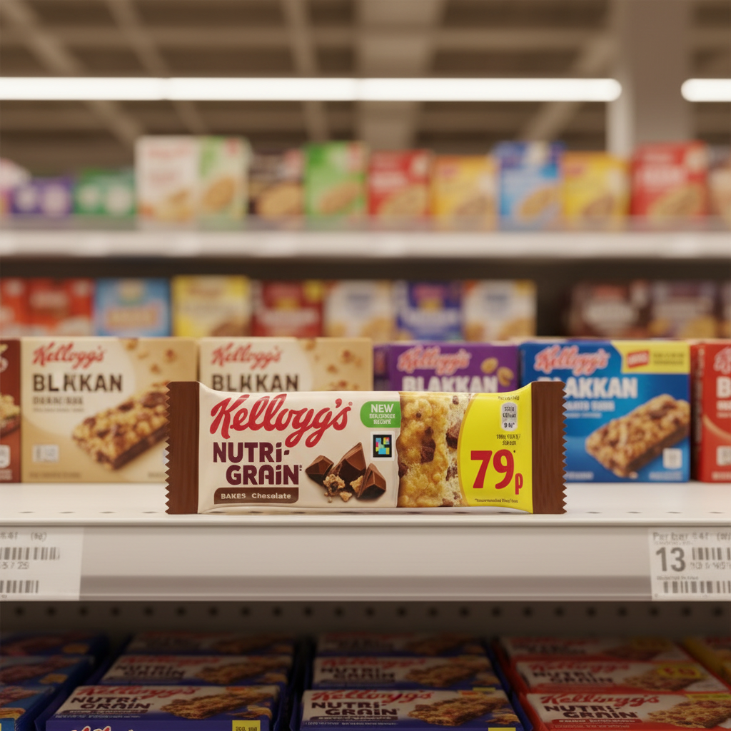 25 X Kelloggs Nutri Grain Bakes Chocolate - 45Gm