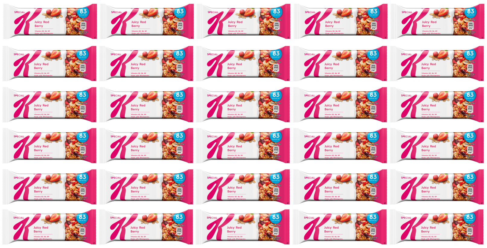 30 x Special K Red Berries Bar - 21.5Gm