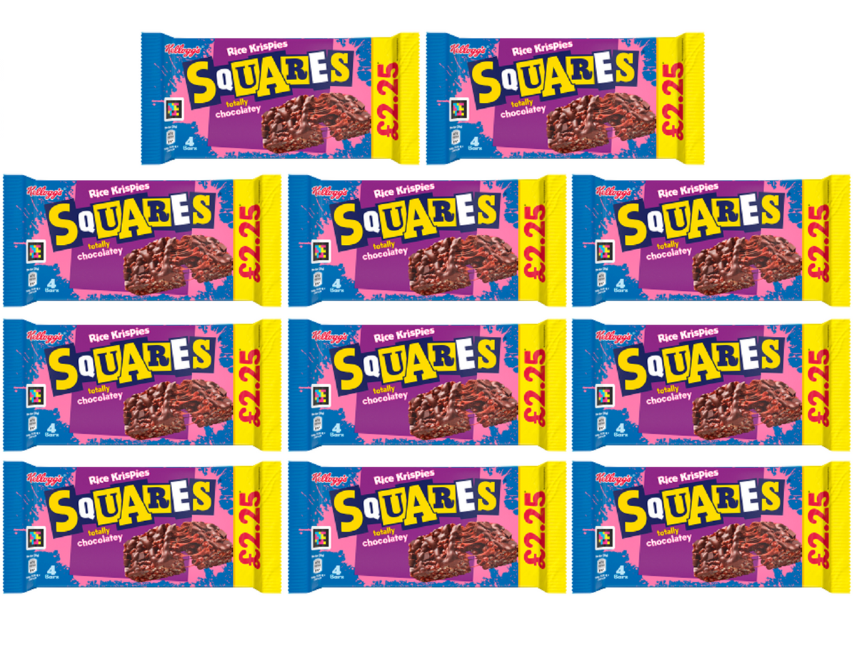 11 x Rice Krispies Squares Totally Chocolate 4 Pk