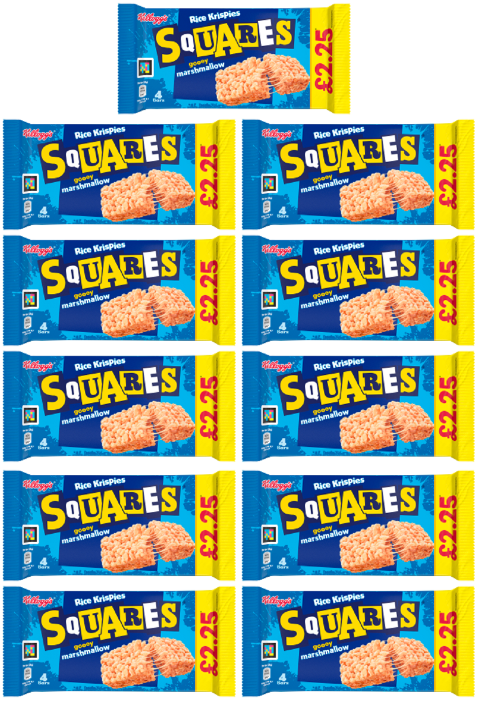 11 x Rice Krispies Squares Marshmallow 4 Pk