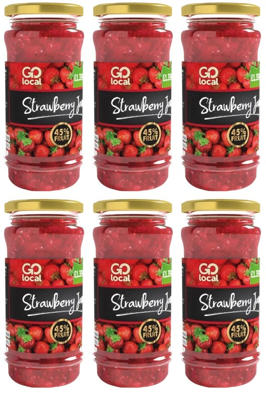 6 X Go Local Strawberry Jam - 500G