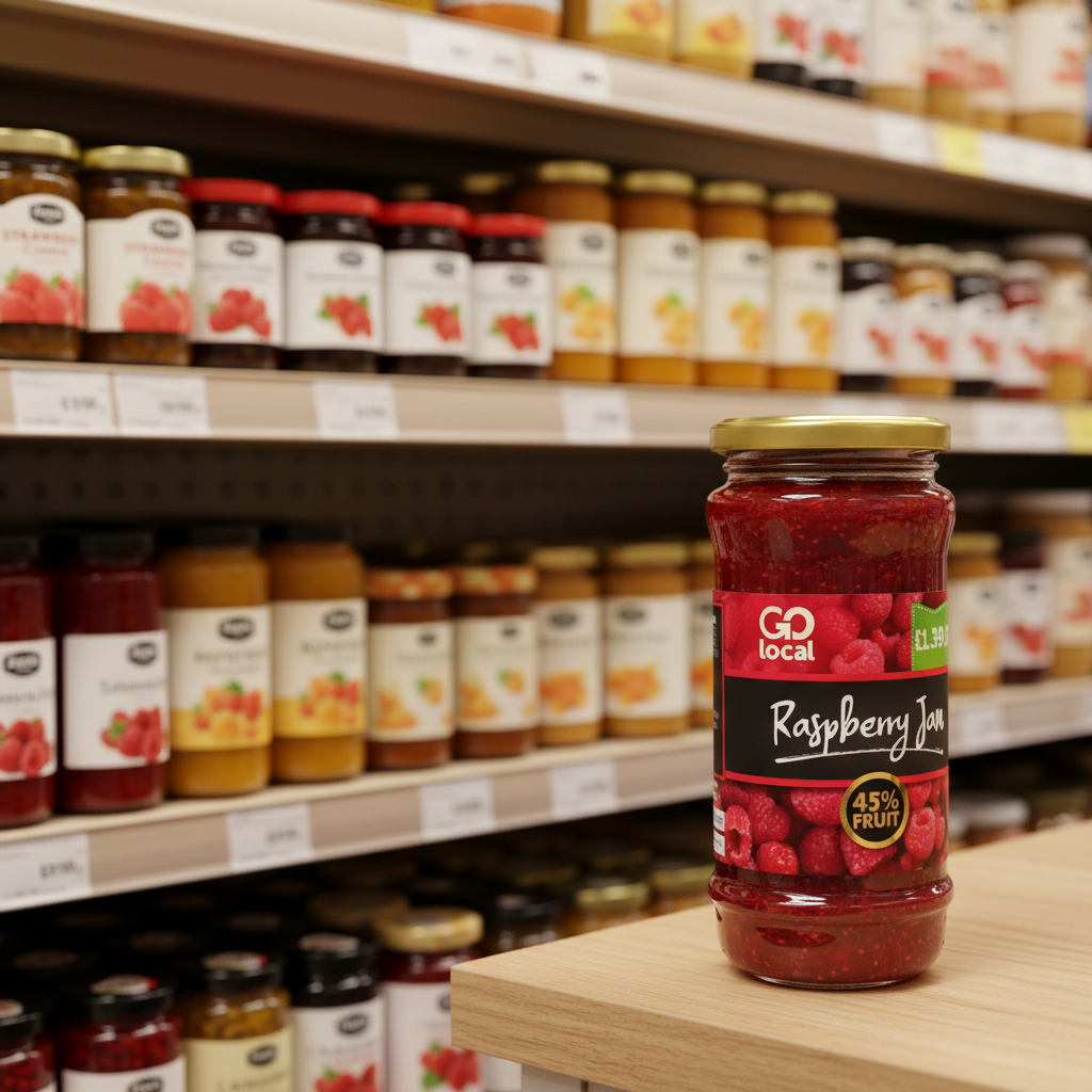 6 X Go Local Raspberry Jam - 500G