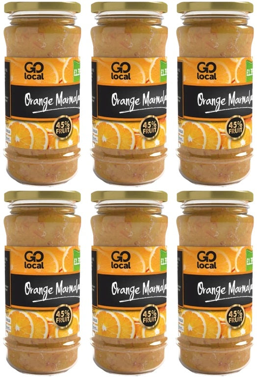 6 X Go Local Orange Marmalade - 500G