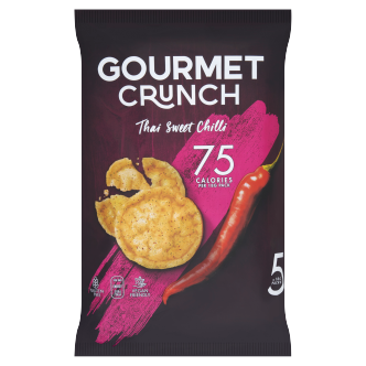 6 x Gourmet Crunch Thai Sweet Chilli 5pk - 5X18GM