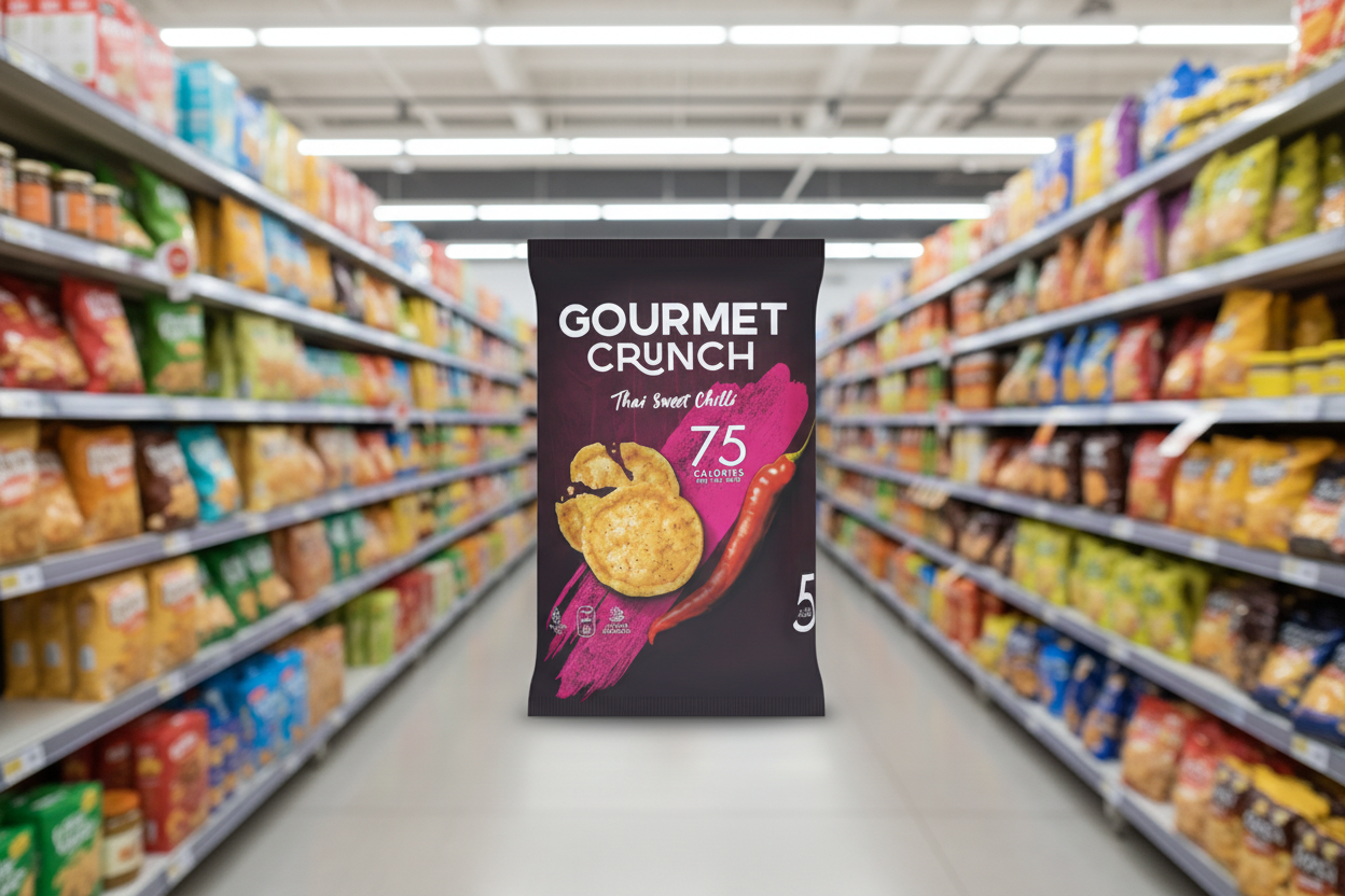 6 x Gourmet Crunch Thai Sweet Chilli 5pk - 5X18GM