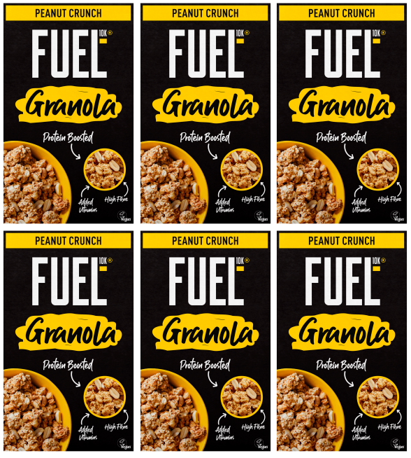 6 x Fuel10k Peanut Granola   - 400G