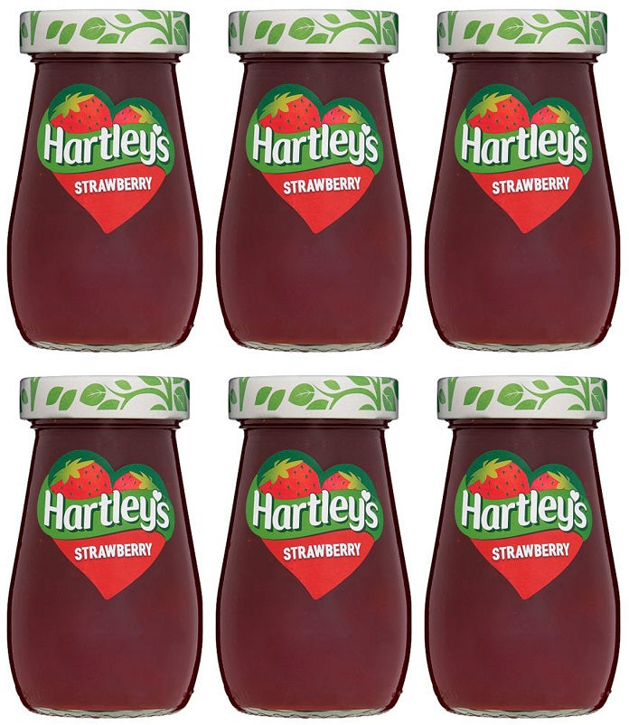 6 X Hartleys Best Strawberry Jam (New Size) - 300G