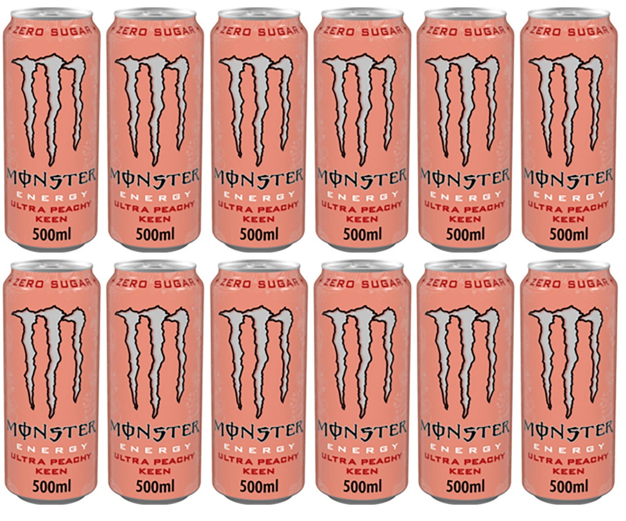 12 x Monster Energy Ultra Peachy Keen - 500ML