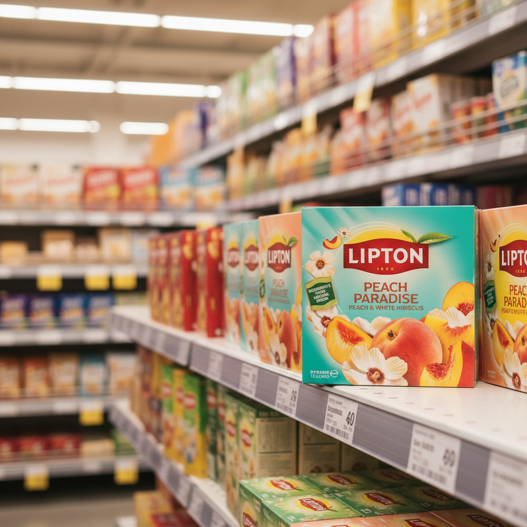 4 X Lipton Peach Paradise Tea Bags - 20Pk