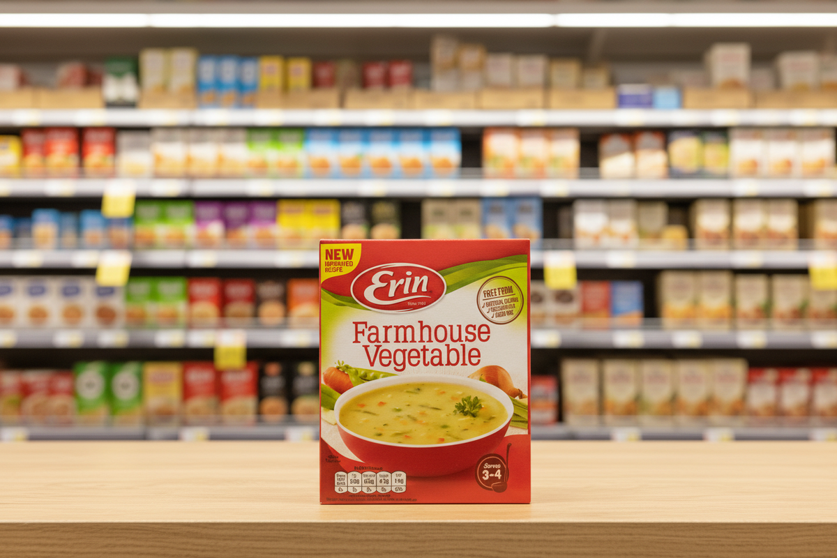 30 X Erin Simmer Farmhouse Veg Soup - 75G