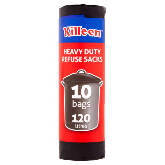 30 x Killeen 10 Heavy Duty Refuse Sacks 120 Litres