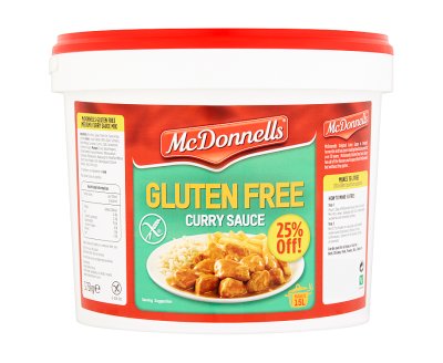 Mcdonnells Gluten Free Curry Sauce 3.75Kg