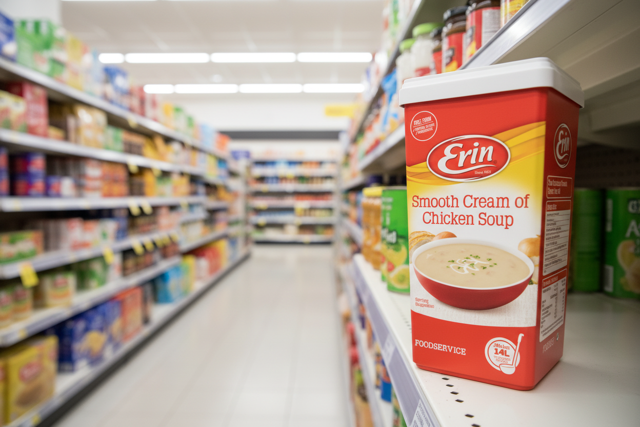 3 x Erin Cream Of Smooth Chicken Soup 1Kg Catering