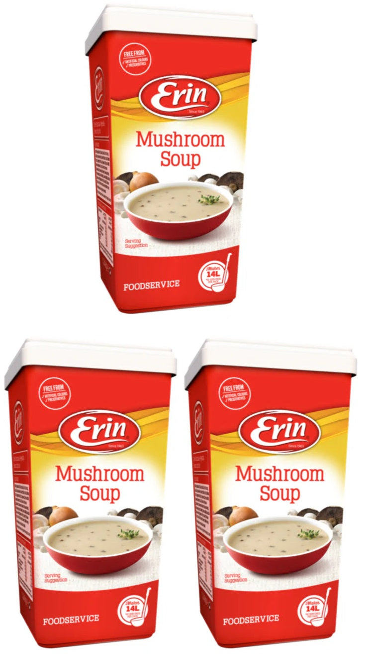 3 x Erin Mushroom Soup 1.09Kg Catering